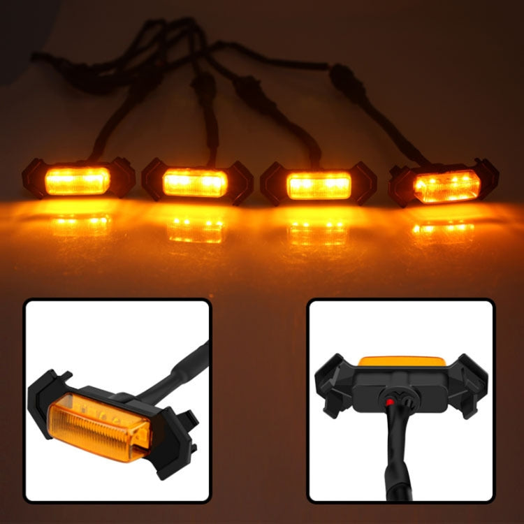 For Toyota Tacoma TRD 2016-2019 4 in 1 Car LED Front Grille Warning Lights, Daytime Running Lights & Wide Lights, 4 in 1