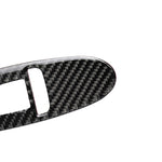 4 PCS Car Carbon Fiber Window Lift Panel Decorative Sticker for Infiniti Q50 2014-2020, Left Drive, Window Lift Panel (B)