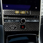 Car Carbon Fiber CD  Console Panel Decorative Sticker for Infiniti Q50 / Q60 2014-2020, CD Console Panel  (B)