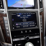 Car Carbon Fiber Navigation Frame Decorative Sticker for Infiniti Q50 / Q60 2014-2020, Navigation Frame