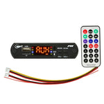 車用12VオーディオMP3プレーヤーデコーダーボード FMラジオ TF USB 3.5mm AUX、Bluetooth機能＆リモコン付き、12V