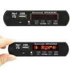 車載12V 2x3WオーディオMP3プレーヤーデコーダーボード FMラジオ TF USB 3.5mm AUX、Bluetooth / 通話録音機能 / パワーアンプ / リモコン付き、12V