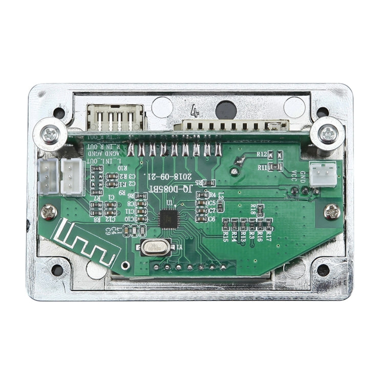 車用5VオーディオMP3プレーヤーデコーダーボード FMラジオ SDカード USB AUX、Bluetooth / リモコン付き、5V（シルバーグレー）、5V