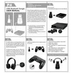 USB 4.0 Bluetoothアダプター受信機＆送信機 Sony PlayStation PS4用、PS4対応
