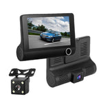 3-in-1 4インチ 170度広角 ナイトビジョン HD 1080P ビデオカーDVR、動体検知 / Gセンサー対応、4インチ