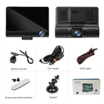 3-in-1 4インチ 170度広角 ナイトビジョン HD 1080P ビデオカーDVR、動体検知 / Gセンサー対応、4インチ