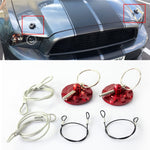XH-6049 Car Universal Modified Racing Punch-free Aluminum Engine Hood Lock Cover, XH-6049(Black), XH-6049(Gold), XH-6049(Blue), XH-6049(Purple), XH-6049(Red), XH-6049(Silver)