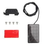 DC12V 1W Car Square Highlight Brake Lights Reversing Light with 15LEDs SMD-3528, Square (Black), Square (Red), Square (Transparent)