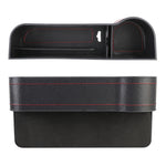 2 PCS Car Multi-functional Principal And Deputy Driver Seat Console Leather Box, Seat Console Leather Box (Black), Seat Console Leather Box (Beige), Seat Console Leather Box (Red), Seat Console Leather Box (Brown)