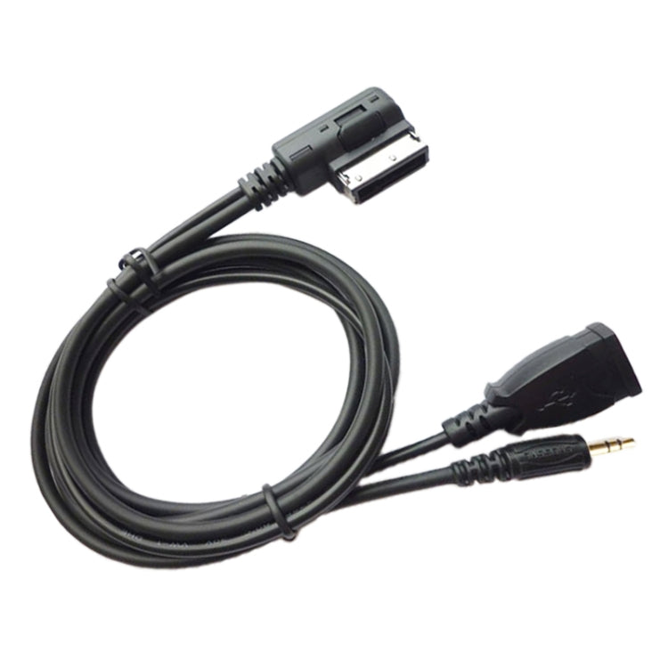Car AMI AUX Audio Cable AUX + USB Charging + Mobile Music for Mercedes-Benz, For Mercedes-Benz (USB)