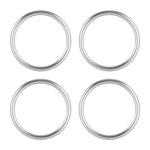 4 PCS / Set Air Conditioning Vent Metal Decorative Ring for Audi A1, For Audi A1