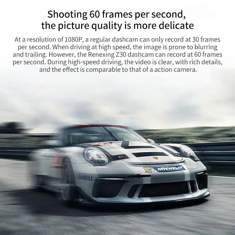 Z30 WiFi Dual-lens HD 2160P Non-light Night Vision 360-degree Panoramic Driving Recorder, GPS Version, Z30 GPS Version