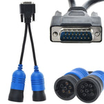 For Nexiq Pn 405048 6 and 9Pin Y Deutsch Cummins Adapter Truck Diagnose Cable, Truck Diagnose Cable