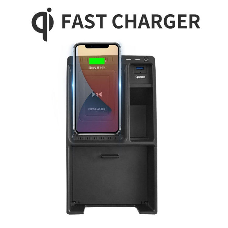 HFC-1050 Car Qi Standard Wireless Charger 10W Quick Charging for Audi A4L 2017-2022, Left Driving, HFC-1050