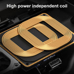 HFC-1051 Car Qi Standard Wireless Charger 15W / 10W Quick Charging for Audi Q5L 2018-2022, Left Driving, HFC-1051
