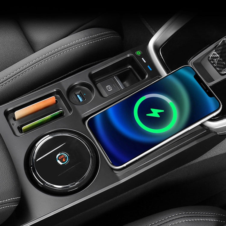 HFC-1053 Car Qi Standard Wireless Charger 15W / 10W Quick Charging for Audi A3 2021-2022, Left Driving, HFC-1053