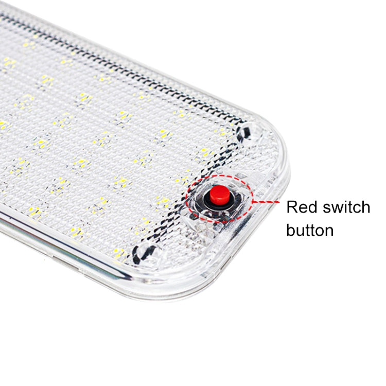 2 PCS ZS-3350 DC12-85V High Bright 48LEDs Lamp Beads Car Dome Light Cabin Light Bar, ZS-3350