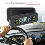 Car High Precision Solar Charging Tire Pressure Monitoring System TPMS, External Beep Sensor, External Beep Sensor