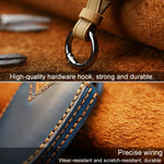 For PEUGEOT Car Cowhide Leather Key Protective Cover Key Case, For PEUGEOT