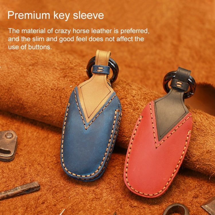 For PEUGEOT Car Cowhide Leather Key Protective Cover Key Case, For PEUGEOT