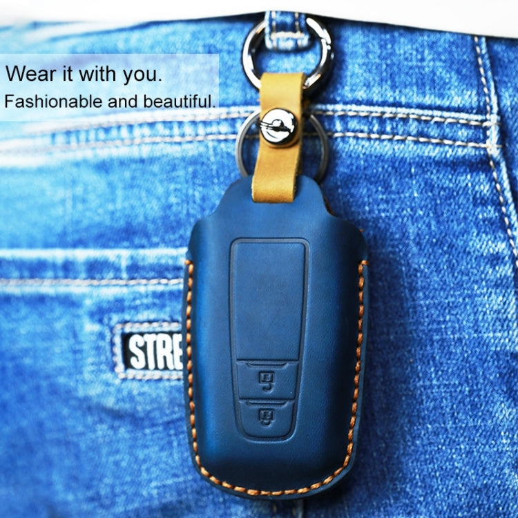 For Toyota Car Cowhide Leather Key Protective Cover Key Case, Two Keys Version, For Toyota, Two Keys Version, For Toyota,Two Keys Version, For Toyota , Two Keys Version