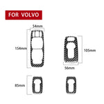 Car Carbon Fiber Window Lift B Decorative Sticker for Volvo XC90 2008-2014, Left Drive, Window Lift B, Left Drive