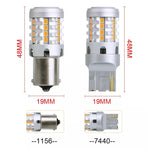 2pcs 1156 IC12-28V / 16.68W / 1.39A Car 3020EMC-26 Constant Current Wide Voltage Turn Signal Light, 1156 (White Light), 1156 (Yellow Light)