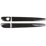 One Set Car Carbon Fiber Outside Door Handle without Smart Hole Decorative Sticker for Mazda CX-5 2017-2018, Right Drive, Outside Door Handle without Smart Hole, Right Drive