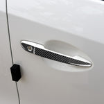 One Set Car Carbon Fiber Outside Door Handle without Smart Hole Decorative Sticker for Mazda CX-5 2017-2018, Right Drive, Outside Door Handle without Smart Hole, Right Drive
