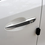 One Set Car Carbon Fiber Outside Door Handle without Smart Hole Decorative Sticker for Mazda CX-5 2017-2018, Left Drive, Outside Door Handle without Smart Hole, Left Drive