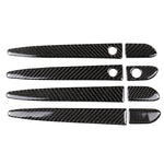 Car Carbon Fiber Outside Door Handle with Smart Hole Decorative Sticker for Mazda CX-5 2017-2018, Left Drive, Outside Door Handle with Smart, Left Drive