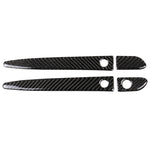 Car Carbon Fiber Outside Door Handle with Smart Hole Decorative Sticker for Mazda CX-5 2017-2018, Left Drive, Outside Door Handle with Smart, Left Drive