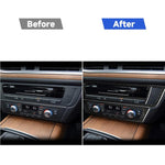 Car Carbon Fiber Air Conditioning CD Panel Decorative Sticker for Audi A6 S6 C7 A7 S7 4G8 2012-2018, Right Drive, Air Conditioning CD Panel, Right Drive