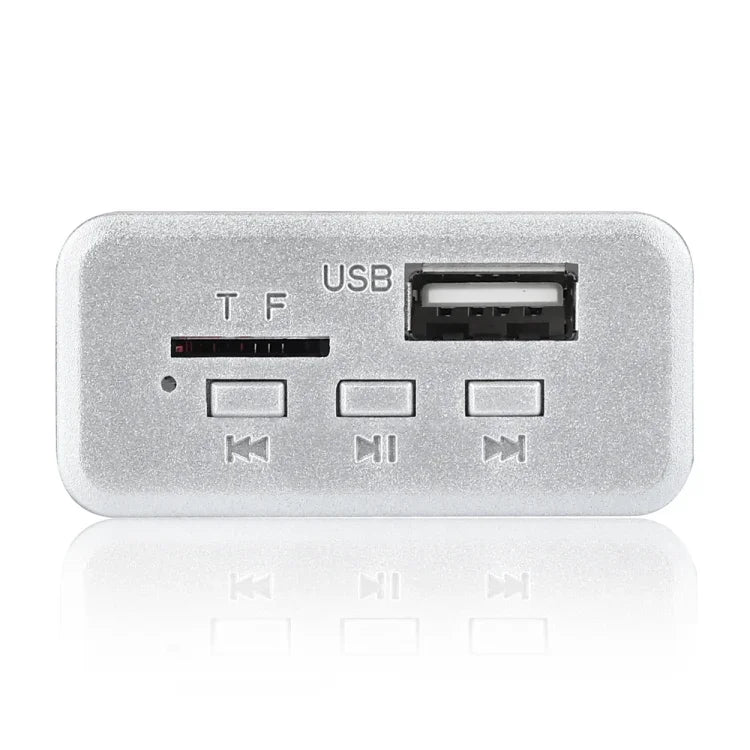 車用12VオーディオMP3プレーヤーデコーダーボード FMラジオ TFカード USB AUX、Bluetooth付き、38、38（ホワイト）