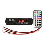 車用12VオーディオMP3プレーヤーデコーダーボード FMラジオ TFカード USB AUX、Bluetooth / リモコン付き、23