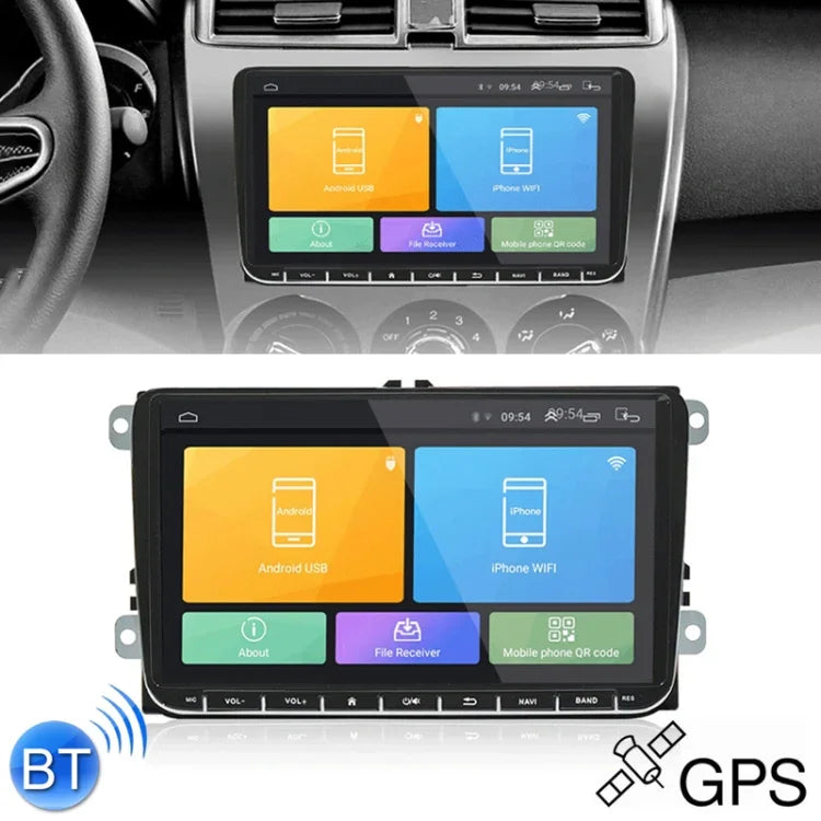 CKVW92 HD 9インチ 2Din Android 6.0 車載MP5プレーヤー GPSナビゲーション マルチメディアプレーヤー Bluetoothステレオラジオ フォルクスワーゲン対応 FM & ミラーリンク対応 ヨーロッパ地図版、ヨーロッパ地図版