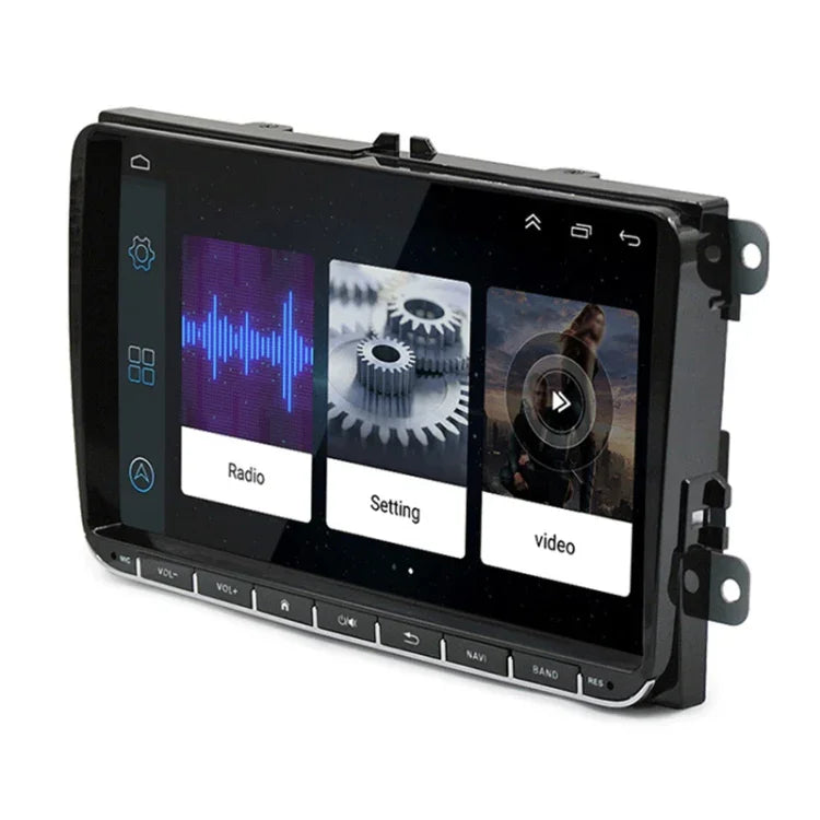 CKVW92 HD 9インチ 2Din Android 6.0 車載MP5プレーヤー GPSナビゲーション マルチメディアプレーヤー Bluetoothステレオラジオ フォルクスワーゲン対応 FM & ミラーリンク対応 ヨーロッパ地図版、ヨーロッパ地図版