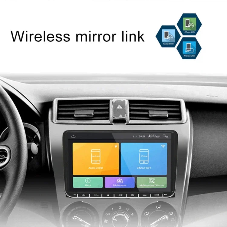 CKVW92 HD 9インチ 2Din Android 6.0 車載MP5プレーヤー GPSナビゲーション マルチメディアプレーヤー Bluetoothステレオラジオ フォルクスワーゲン対応 FM & ミラーリンク対応 ヨーロッパ地図版、ヨーロッパ地図版