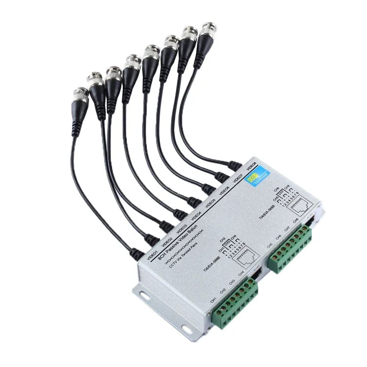 HD208 HD-CVI/TVI/AHD CCTV 8CH パッシブビデオバラン、HD208F