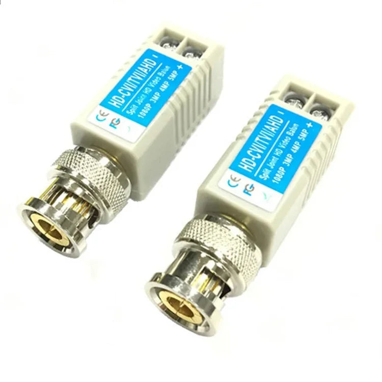 2個セット Anpwoo 100B アップグレード版 ネジ式同軸 HD-CVI/AHD/CVI 1チャンネル パッシブトランシーバービデオバラン、ネジ式同軸