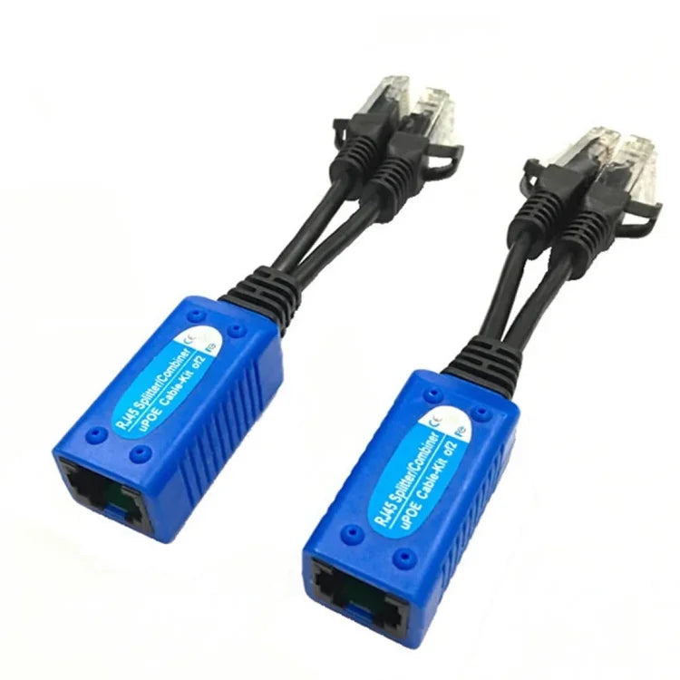 2個セット Anpwoo UPOE01 2-in-1 POE（電源＋イーサネット）接続可能パッシブツイストトランシーバー、UPOE01