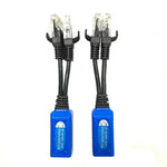 2個セット Anpwoo UPOE01 2-in-1 POE（電源＋イーサネット）接続可能パッシブツイストトランシーバー、UPOE01