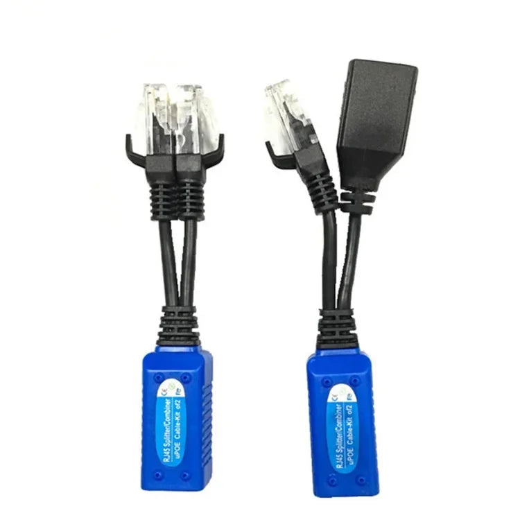 2個セット Anpwoo UPOE02 接続可能 2-in-1 POE（電源＋イーサネット）パッシブツイストトランシーバー、UPOE02