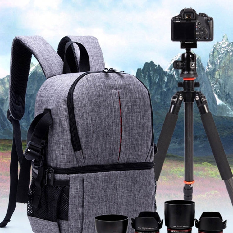多機能防水ナイロンショルダーバックパック パッド入り衝撃吸収カメラケースバッグ Nikon Canon DSLRカメラ用