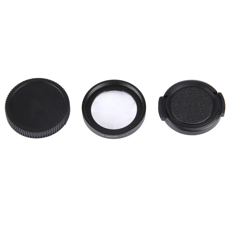 JUNESTAR GoPro＆Xiaomi Xiaoyi Yi スポーツアクションカメラ用プロフェッショナル37mm 12.5Xマクロレンズフィルター＋レンズ保護キャップ、12.5Xマクロレンズ
