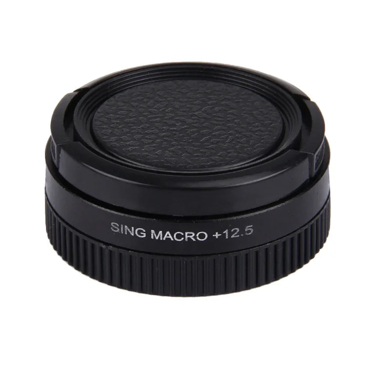 JUNESTAR GoPro＆Xiaomi Xiaoyi Yi スポーツアクションカメラ用プロフェッショナル37mm 12.5Xマクロレンズフィルター＋レンズ保護キャップ、12.5Xマクロレンズ