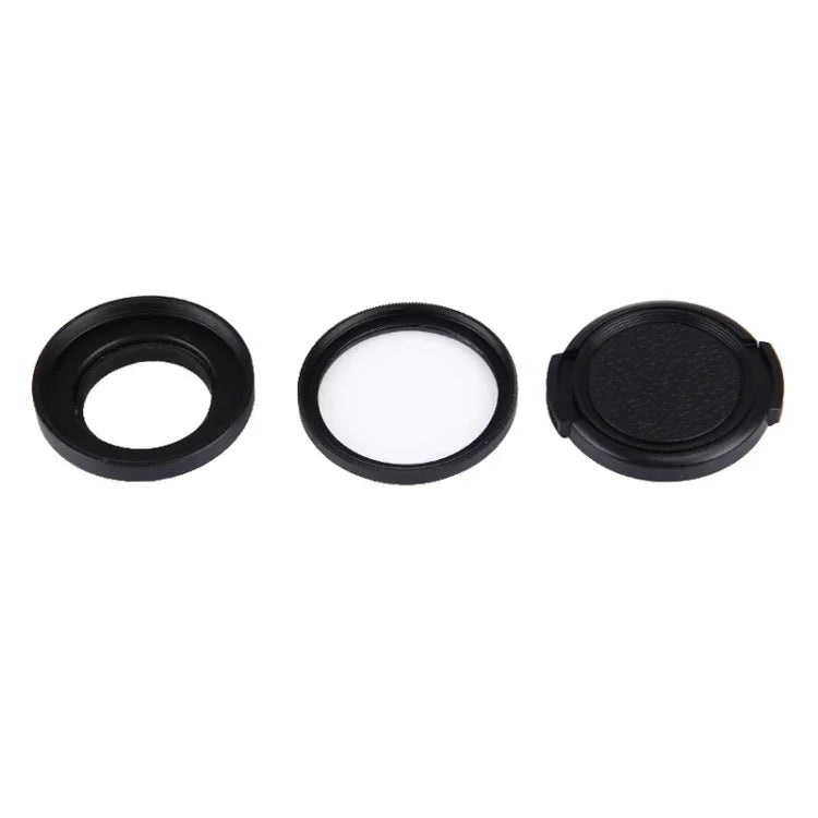 JUNESTAR Xiaomi Xiaoyi Yi II 4Kスポーツアクションカメラ用プロフェッショナル37mm UVフィルター＋レンズ保護キャップ、UVフィルター＋レンズキャップ