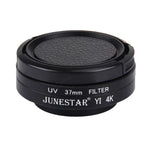 JUNESTAR Xiaomi Xiaoyi Yi II 4Kスポーツアクションカメラ用プロフェッショナル37mm UVフィルター＋レンズ保護キャップ、UVフィルター＋レンズキャップ