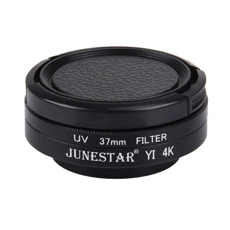JUNESTAR Xiaomi Xiaoyi Yi II 4Kスポーツアクションカメラ用プロフェッショナル37mm UVフィルター＋レンズ保護キャップ、UVフィルター＋レンズキャップ