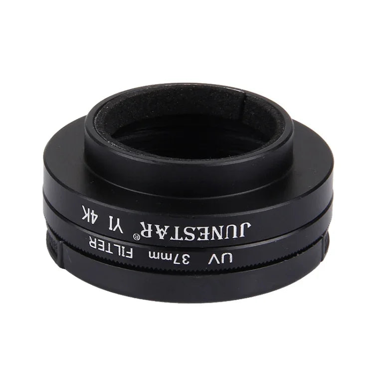 JUNESTAR Xiaomi Xiaoyi Yi II 4Kスポーツアクションカメラ用プロフェッショナル37mm UVフィルター＋レンズ保護キャップ、UVフィルター＋レンズキャップ